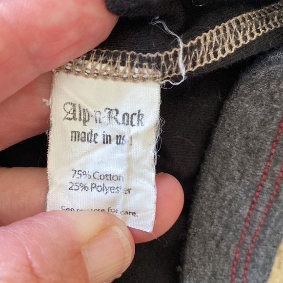 ALP N ROCK Patch Embroidered Long Sleeve Thermal Top, Size 1 (X-Small) - Picture 11 of 12